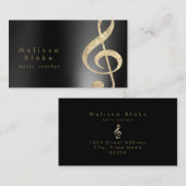 Musiklehrer-Imitate-Visitenkarte Visitenkarte (Vorne/Hinten)