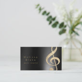 Musiklehrer-Imitate-Visitenkarte Visitenkarte (Stehend Vorderseite)