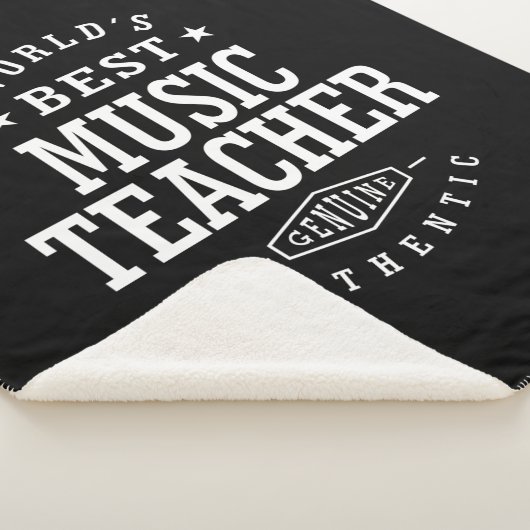 Musiklehrer Job Titel Geschenk Sherpadecke (3/4)