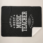 Musiklehrer Job Titel Geschenk Sherpadecke (Vorderseite (Horizontal))