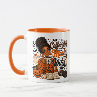 Musiklehrer-Kaffeehexe Orange Tasse