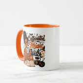 Musiklehrer-Kaffeehexe Orange Tasse (Vorderseite Links)