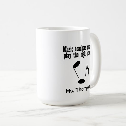 Musiklehrer Kaffeetasse (VorderseiteRechts)