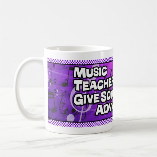 Musiklehrer Kaffeetasse (Links)