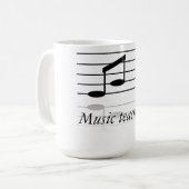 Musiklehrer Kaffeetasse (Vorderseite Links)