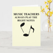 Musiklehrer Karte (Gelbe Blume)
