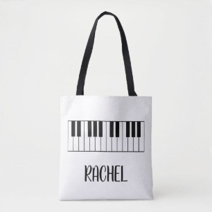 Musiklehrer Klavier Keyboard Personalisierter Name Tasche