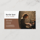 Musiklehrer | Klavier Visitenkarte (Vorderseite)