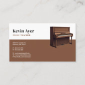 Musiklehrer | Klavier Visitenkarte (Vorderseite)