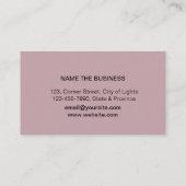 Musiklehrer klingeln Note Pink Sound Waves Visitenkarte (Rückseite)