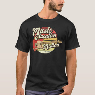 Musiklehrer Leben Musik Bildung Zählt Musicia T-Shirt