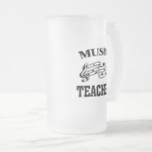 MUSIKLEHRER MATTGLAS BIERGLAS (VorderseiteRechts)