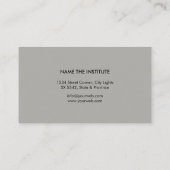 Musiklehrer Musikalisch Note Gold Musiker Visitenkarte (Rückseite)