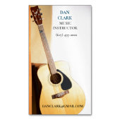 Musiklehrer/Musiker/Gitarre Magnetische Visitenkarte (Vorderseite Vertikal)