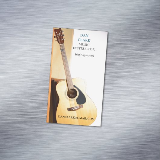 Musiklehrer/Musiker/Gitarre Magnetische Visitenkarte (Beispiel)