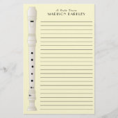 Musiklehrer-Musikkapelle Briefpapier (Vorderseite)