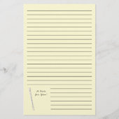 Musiklehrer-Musikkapelle Briefpapier (Rückseite)