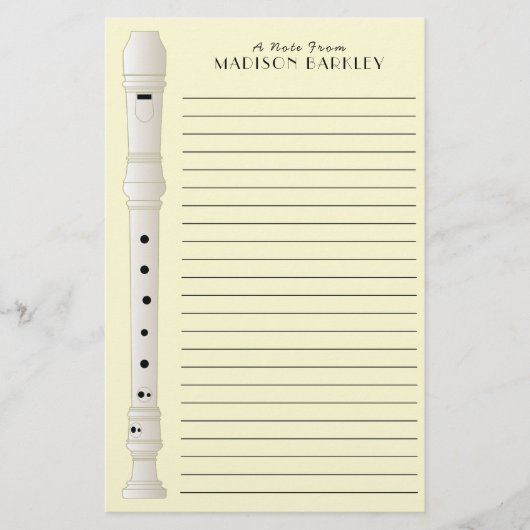 Musiklehrer-Musikkapelle Briefpapier (Vorderseite)