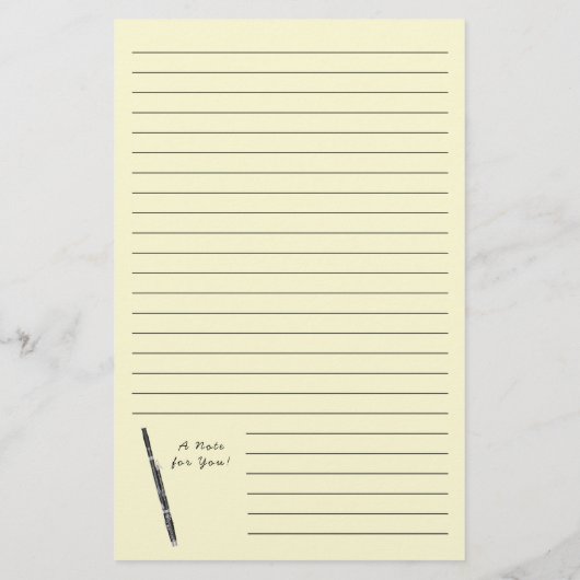 Musiklehrer-Musikkapelle Briefpapier (Rückseite)