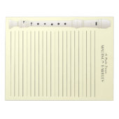 Musiklehrer-Musikkapelle Notizblock (Vorderseite)