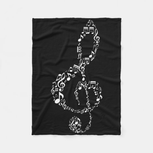 Musiklehrer Notizen Musiker Fleecedecke (Vorderseite)