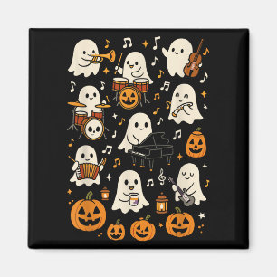 Musiklehrer Orchester Shirt, Spooky Halloween Gh Magnet