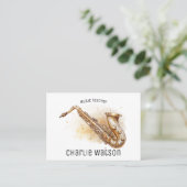 Musiklehrer Personalisiert Visitenkarte (Stehend Vorderseite)