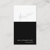 Musiklehrer | Pianist Visitenkarte (Rückseite)