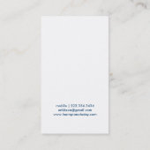 Musiklehrer Piano Guitar Business Card Visitenkarte (Rückseite)