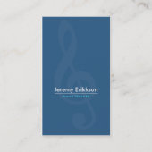 Musiklehrer Piano Guitar Business Card Visitenkarte (Vorderseite)