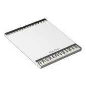 Musiklehrer Piano Keyboard Musiker Pianist DJ Notizblock (angewinkelt)