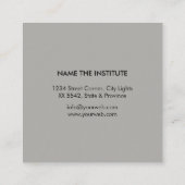 Musiklehrer Piano Keyboard Musiker Pianist Quadratische Visitenkarte (Rückseite)