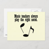 Musiklehrer Postkarte (Vorne/Hinten)