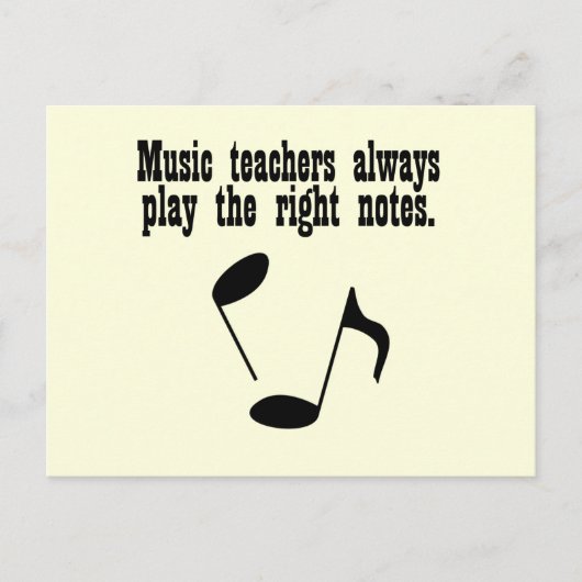 Musiklehrer Postkarte (Vorderseite)