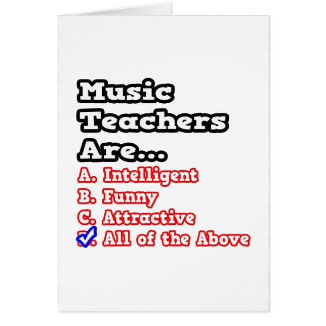 Musiklehrer Quiz...Joke (Vorne)