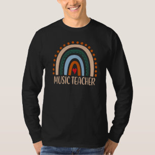 Musiklehrer Regenbogen-Schulstart-Tag Hallo zurück T-Shirt