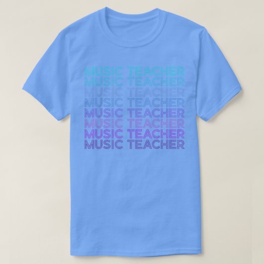 Musiklehrer Retro T-Shirt (Design vorne)