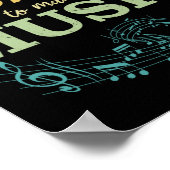 Musiklehrer Sängerin Musikermusik Liebhaber Poster (Ecke)
