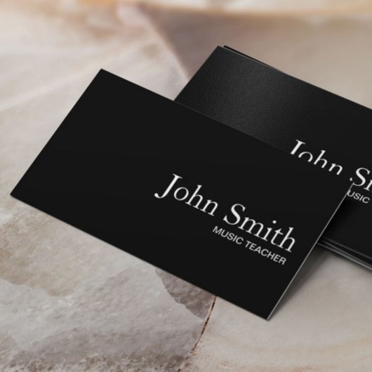 Musiklehrer Schlichter QR-Code Minimalistisch Visitenkarte