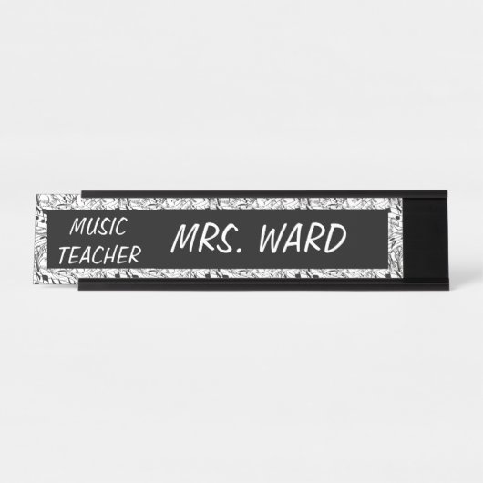 MUSIKLEHRER SCHREIBTISCHNAMENSPLAKETTE (Vorderseite )