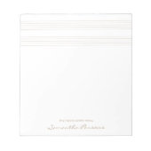 Musiklehrer-Stave-Minimal Notizblock (Vorderseite)