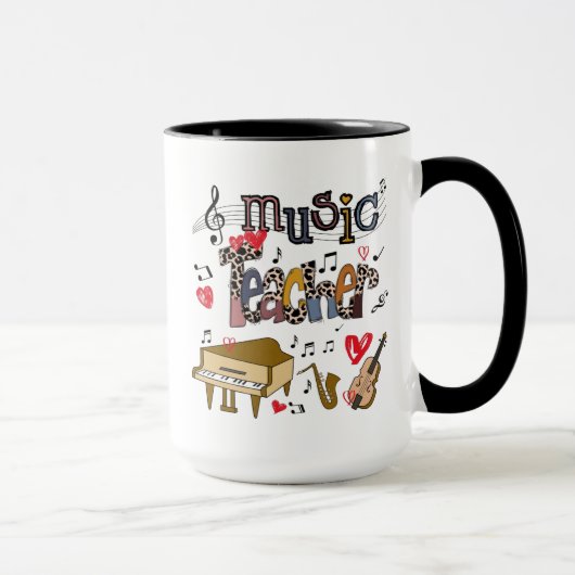 Musiklehrer - Sublimationsdesign, Musiklehrer Tasse (Rechts)