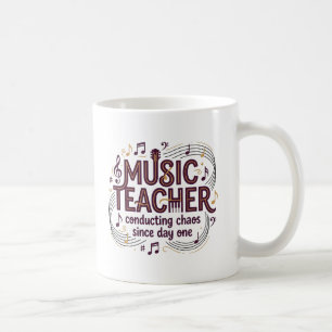 Musiklehrer-Tasse, leitet Chaos seit Tag Eins Kaffeetasse
