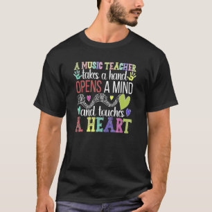Musiklehrer Touchs Eine Herz-Musik-Lehre T-Shirt
