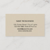 Musiklehrer Treble Note Watercolor Sound Waves Visitenkarte (Rückseite)