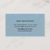 Musiklehrer Treble notieren Blue Sound Waves Visitenkarte (Rückseite)