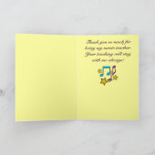 Musiklehrer Vielen Dank für Ihre Anmerkungen und S Dankeskarte (Innenseite)