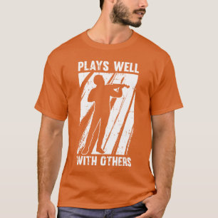 Musiklehrer Violine Spielt Gut Mit Anderen vintage T-Shirt