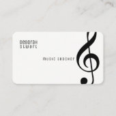 Musiklehrer Visitenkarte (Vorderseite)