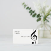 Musiklehrer Visitenkarte (Stehend Vorderseite)